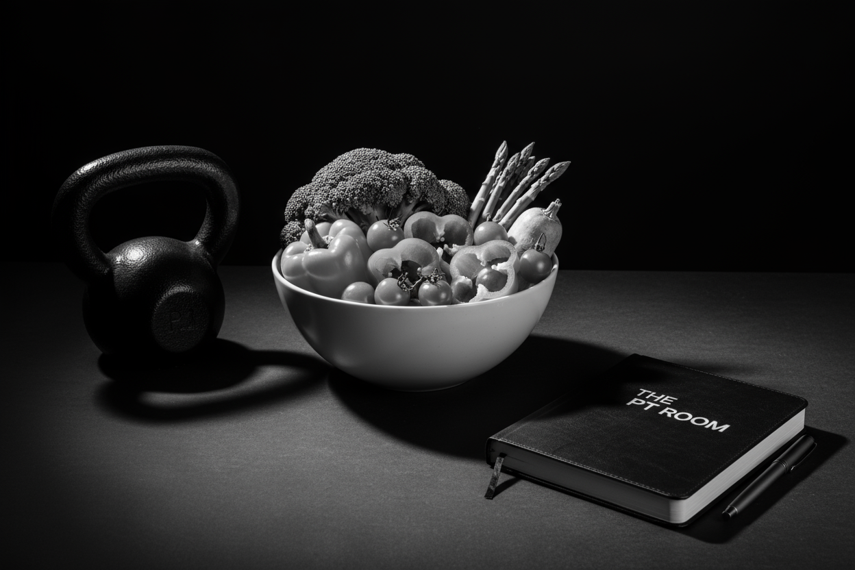 Change vegetables as they look a bit old, and add THE PT ROOM to book